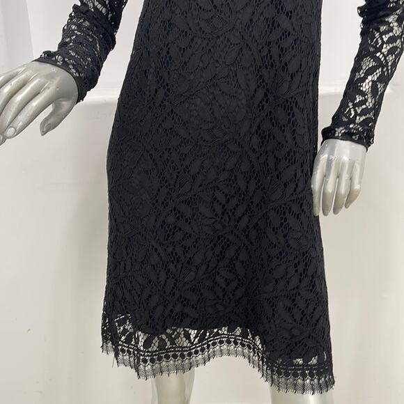 Jenni Kayne Long Sleeve Lace Black Dress - Picture 7 of 11